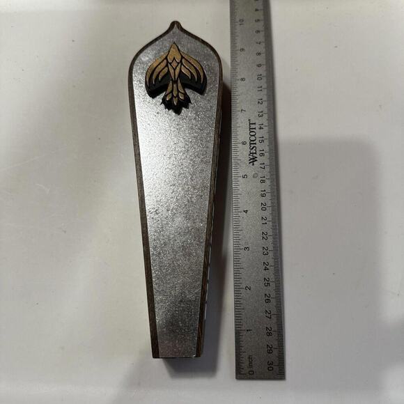 Flying Embers Silver And Wood Beer Tap Handle California - Picture 1 of 6